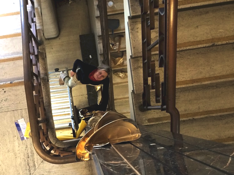 Running Away with It - installation at Hornsey Town Hall  Running Away with It - installation at Hornsey Town Hall